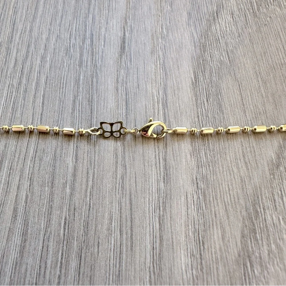 🆕 Gold-tone Heart Shape Pendant with Star Cutout on Gold-tone Chain Necklace